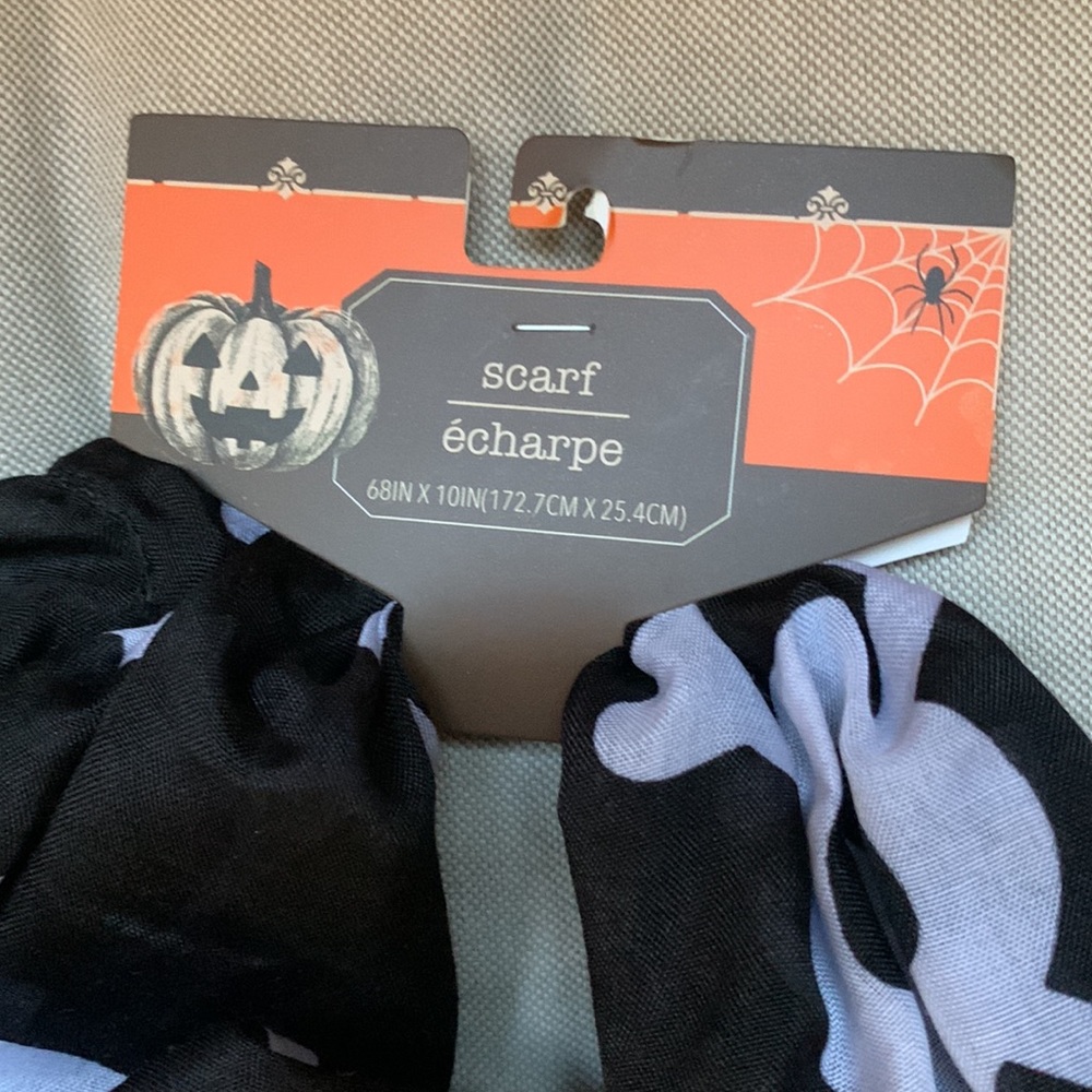 Skulls women’s skull scarf 🧣 Halloween accessories écharpe unisex nwt - Picture 12 of 16